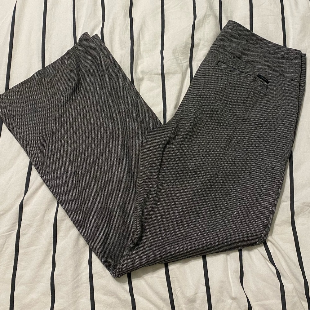 Grey Tweed Express Editor Pants